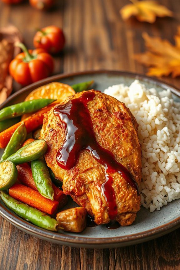 crispy teriyaki chicken fusion