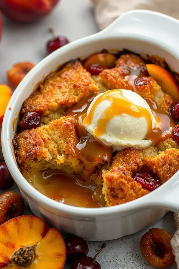 decadent brandied fruit pudding