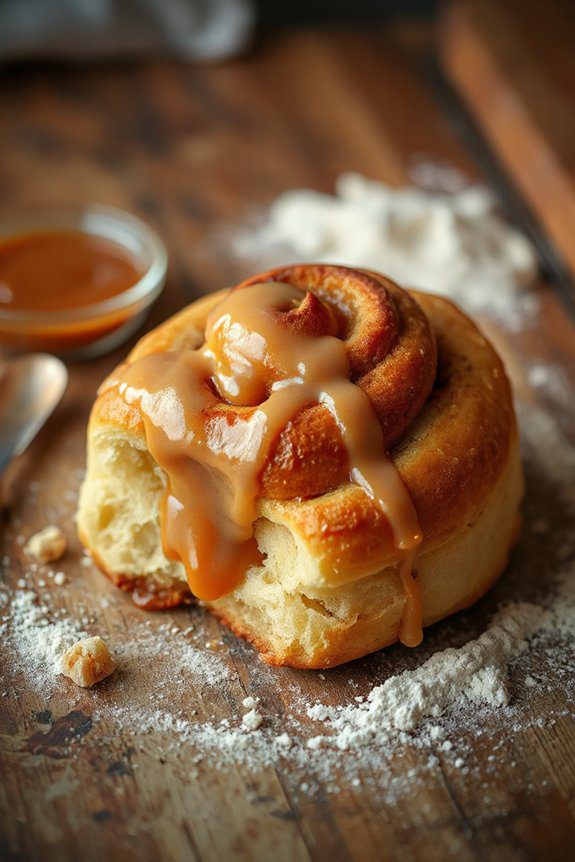 decadent caramel cinnamon rolls