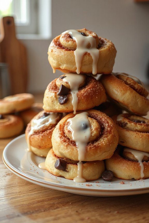 decadent cookie dough rolls