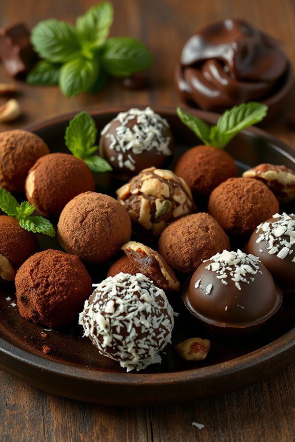 decadent flavored chocolate bites