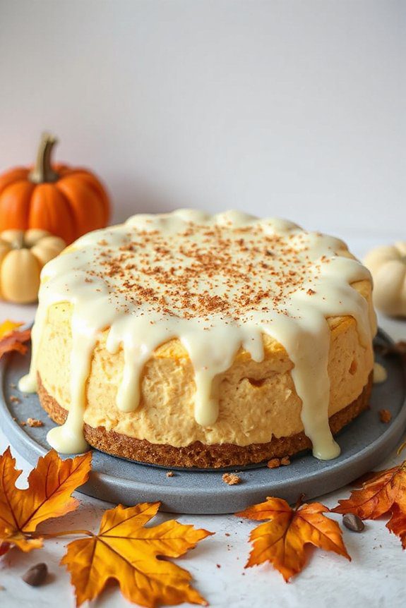 decadent pumpkin cheesecake delight