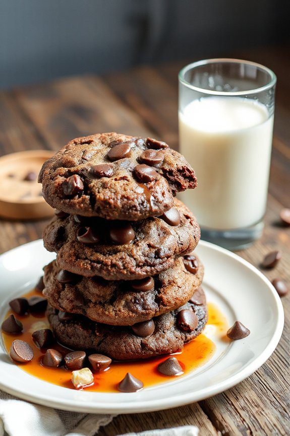 decadent triple chocolate indulgence