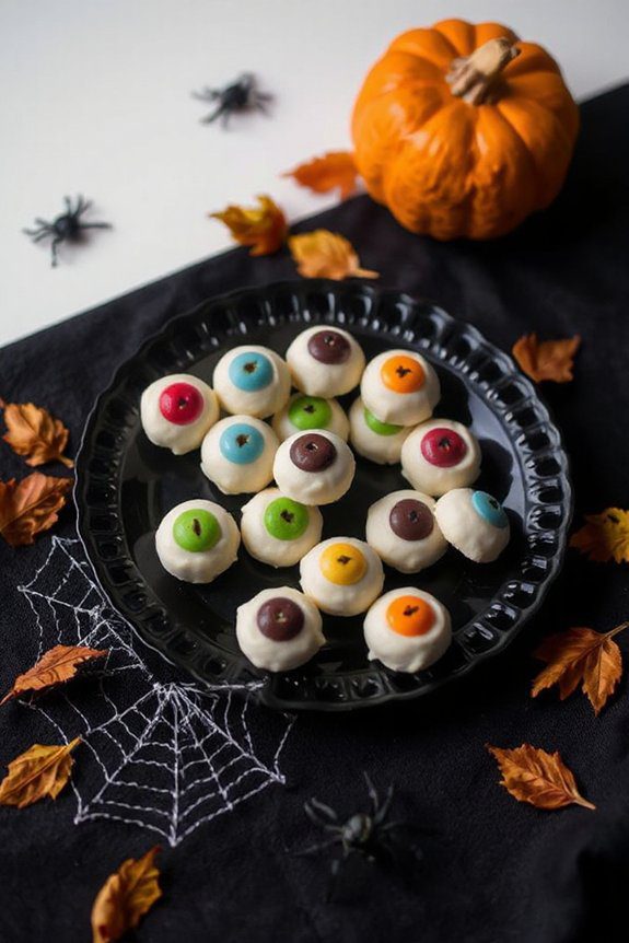 eerie eyeball chocolate bonbons