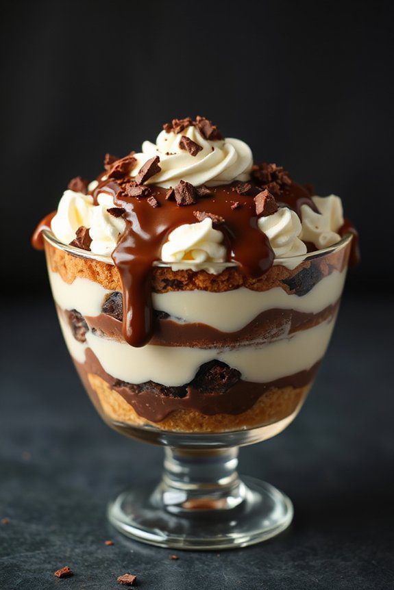 elegant boston cream trifle