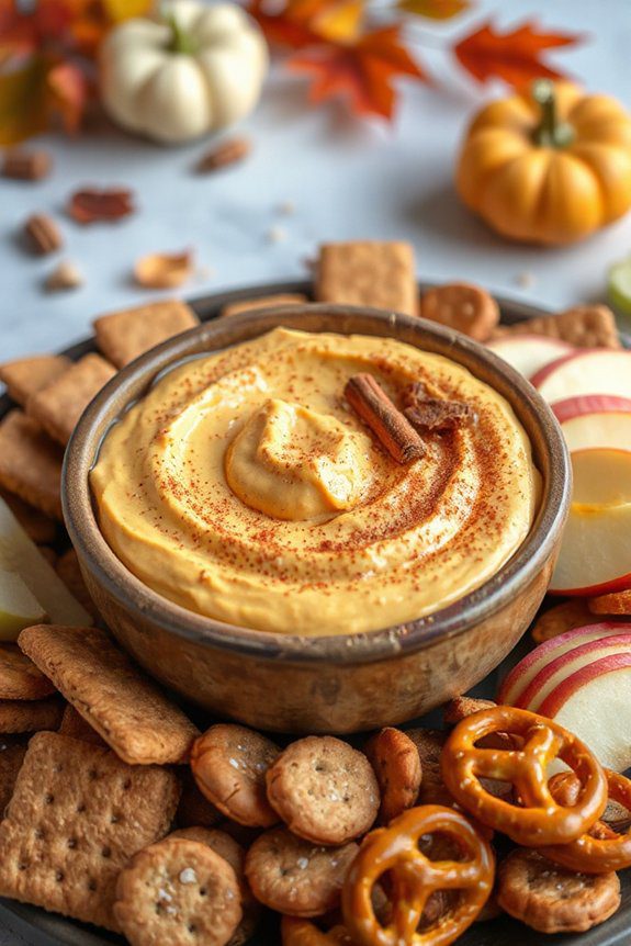 fall flavored creamy dip