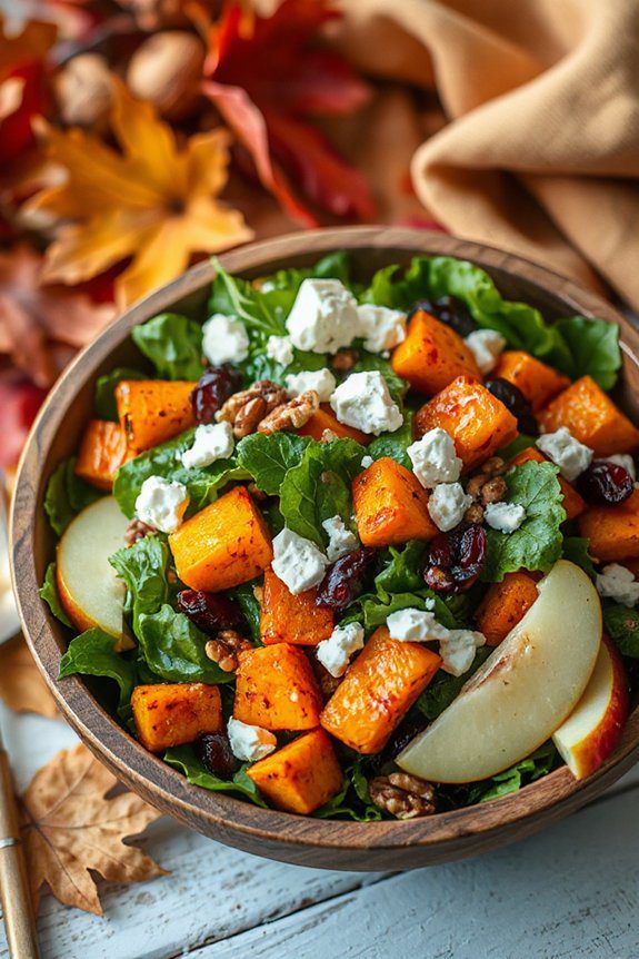 fall flavors in salad