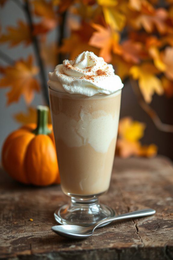 fall inspired creamy beverage