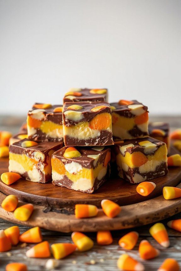festive candy corn fudge