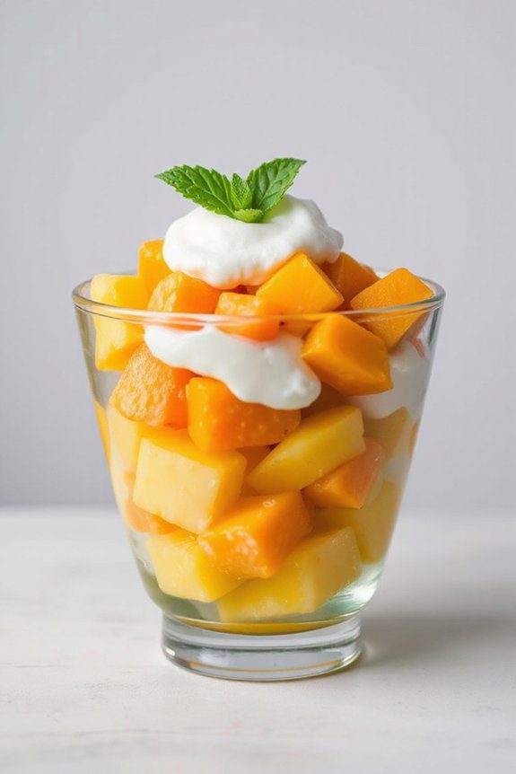 festive colorful fruit salad