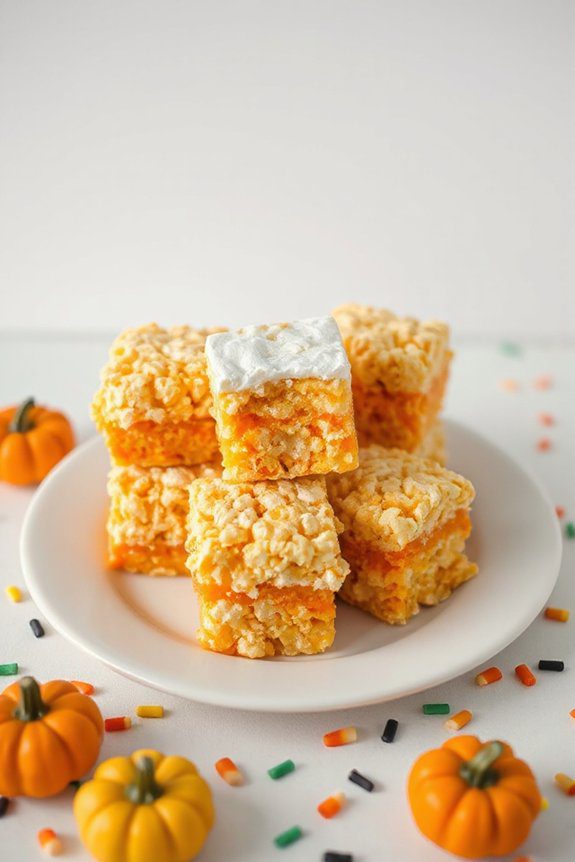festive halloween rice treats