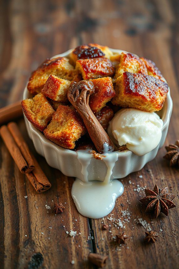 festive mincemeat bread pudding