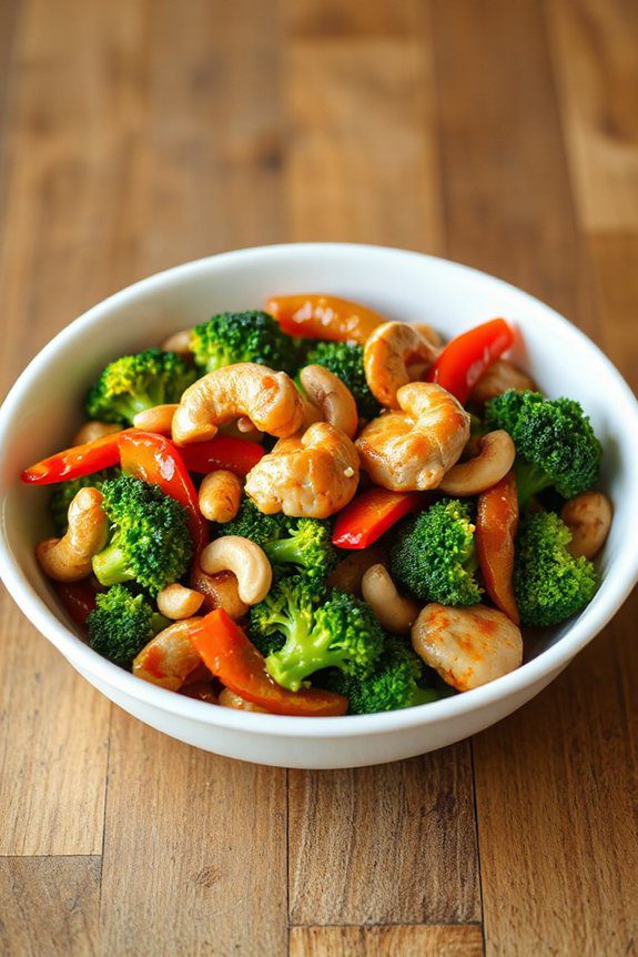 flavorful cashew chicken stir fry