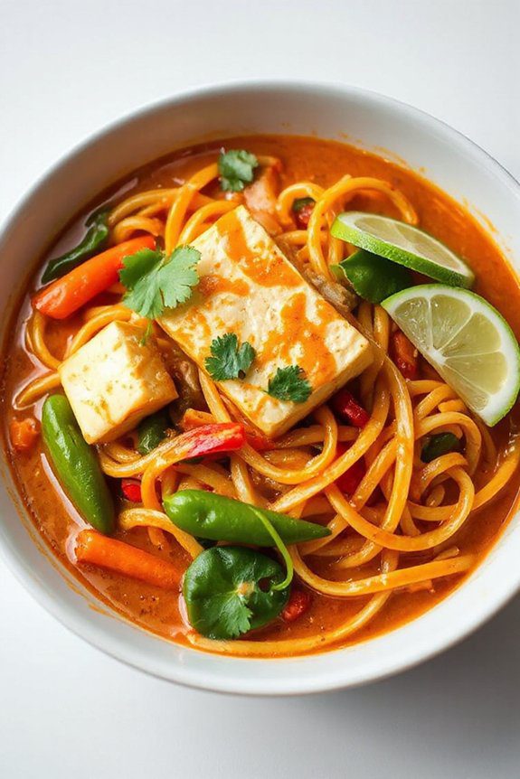 flavorful curry noodle dish