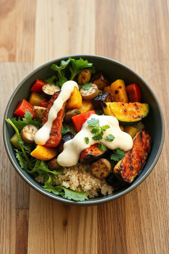flavorsome vegetarian meal bowl