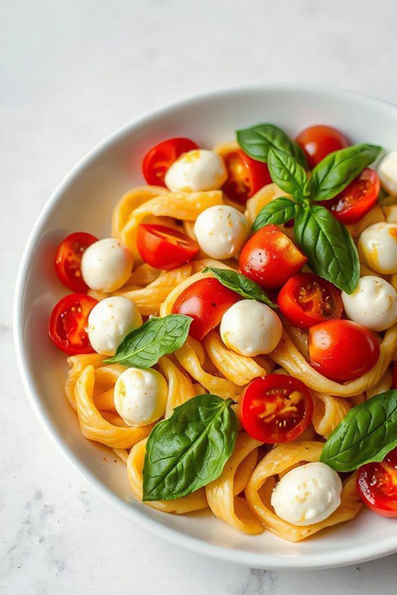 fresh vibrant pasta salad