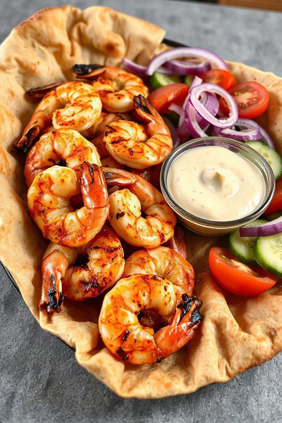 grilled shrimp with spices