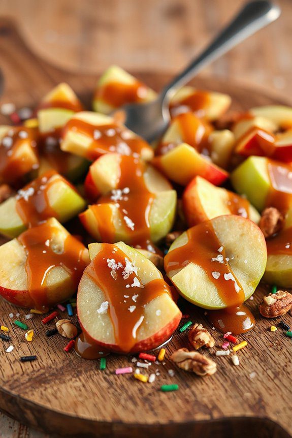 halloween caramel apple bites