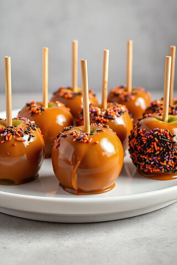 halloween caramel apple treats