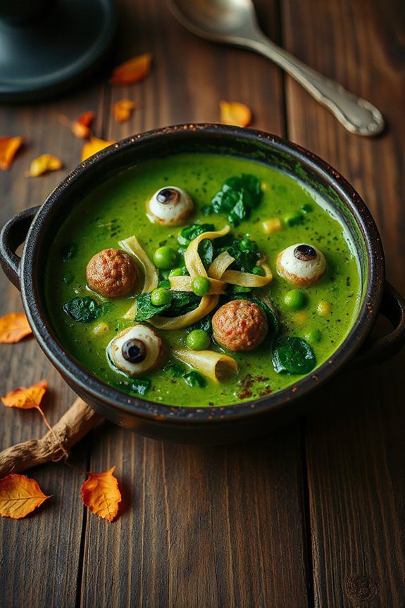 halloween themed vegetable soup