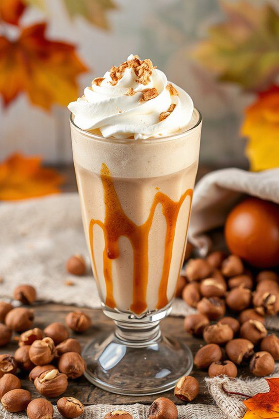 hazelnut praline frappe delight