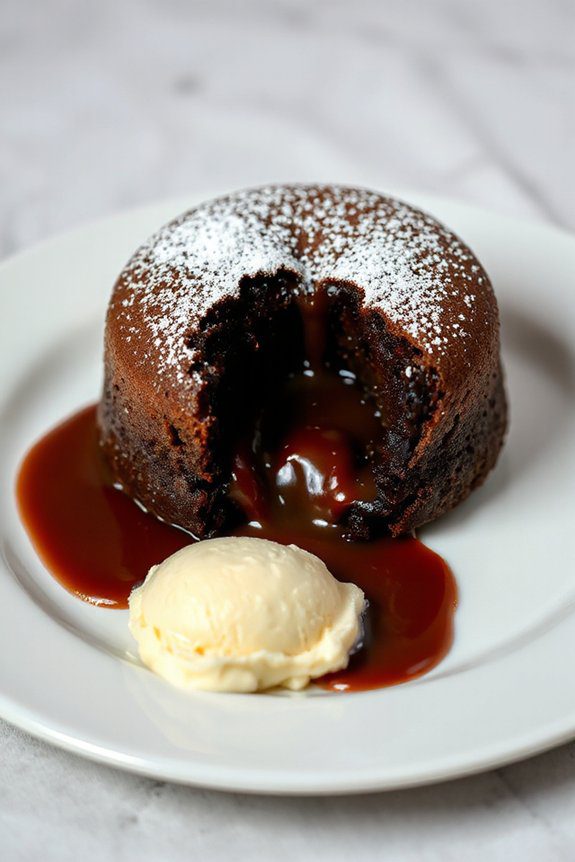 indulgent molten lava cakes