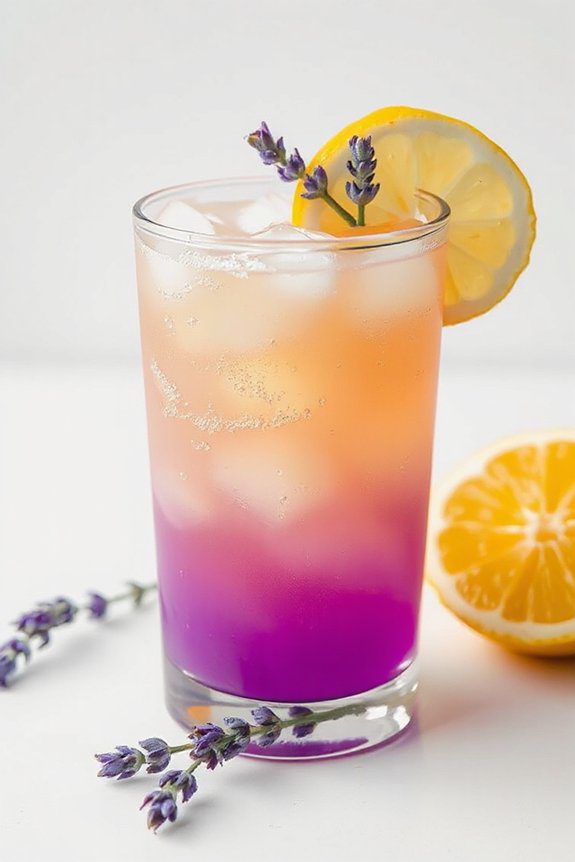lavender lemonade sparkling cocktail