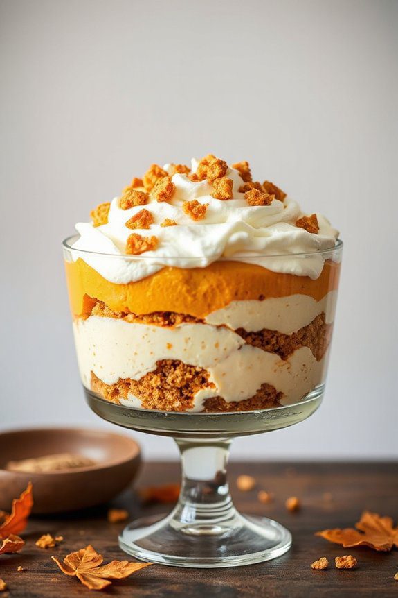 layered pumpkin cheesecake trifle