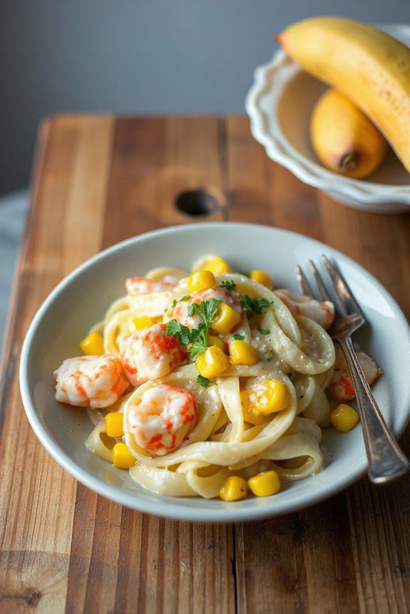 lobster corn linguine delight