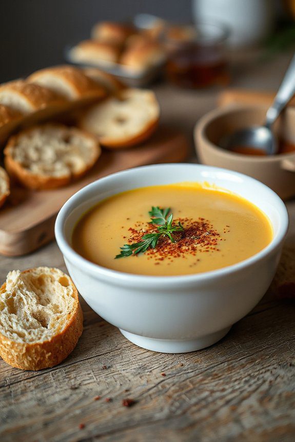 luxurious creamy crab bisque