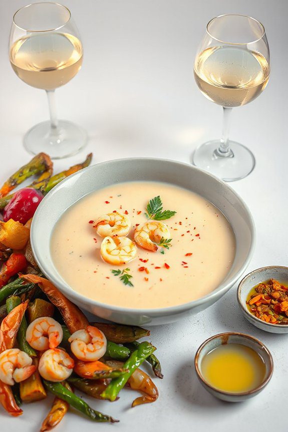 luxurious creamy shrimp bisque
