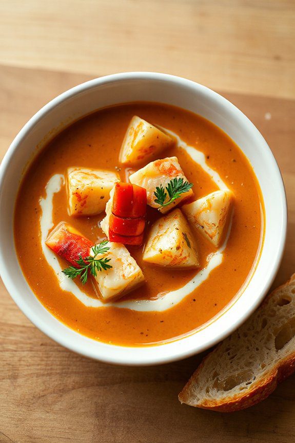 luxurious lobster bisque experience