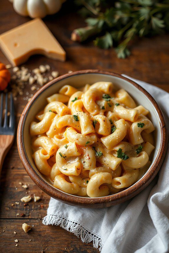 luxurious truffle infused macaroni