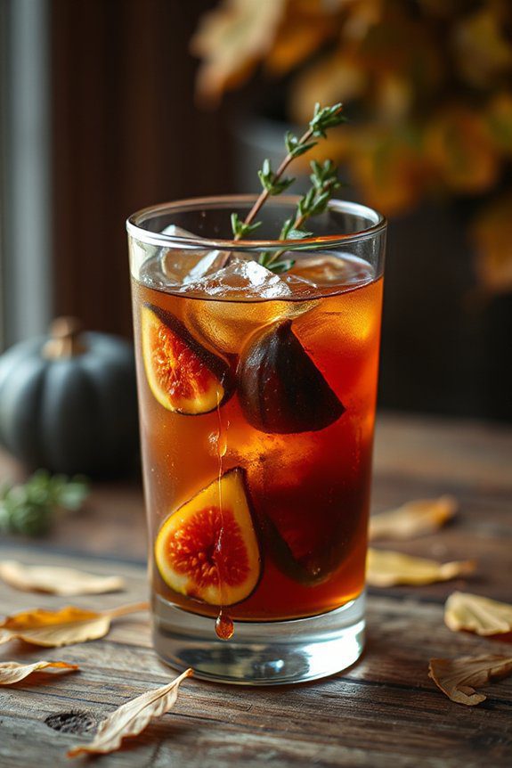 maple brandy fig cocktail