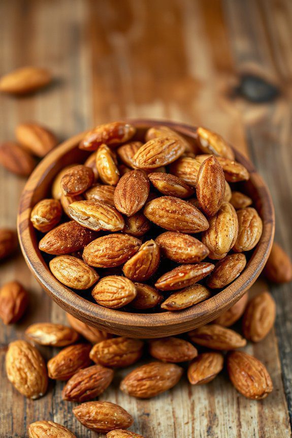 maple cinnamon roasted almonds