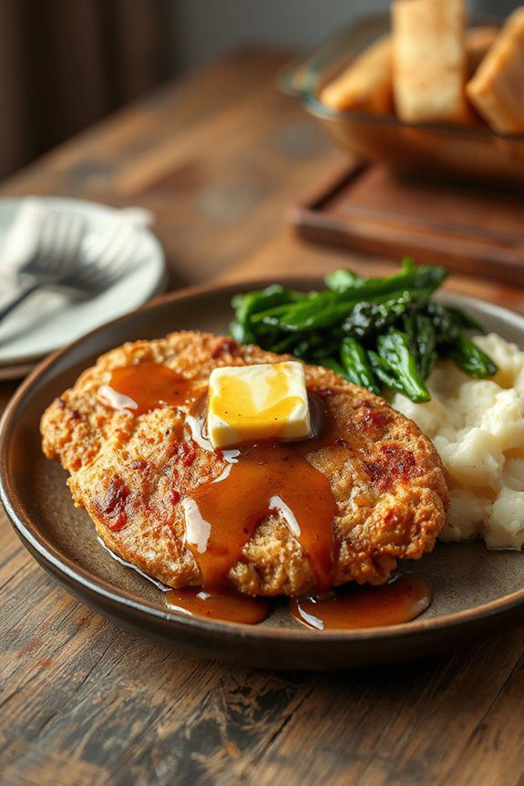 maple glazed crispy steak