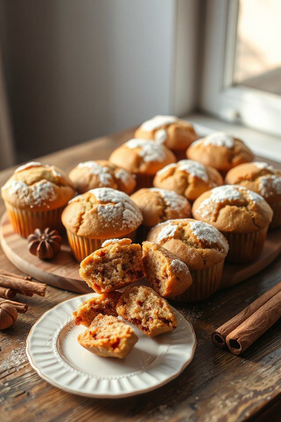 muffins with warm spices