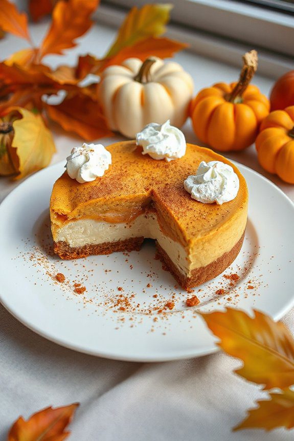 no bake creamy pumpkin cheesecake