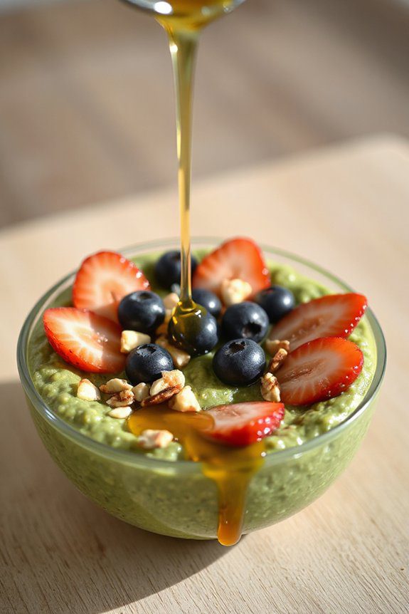 nutritious matcha oatmeal bowl