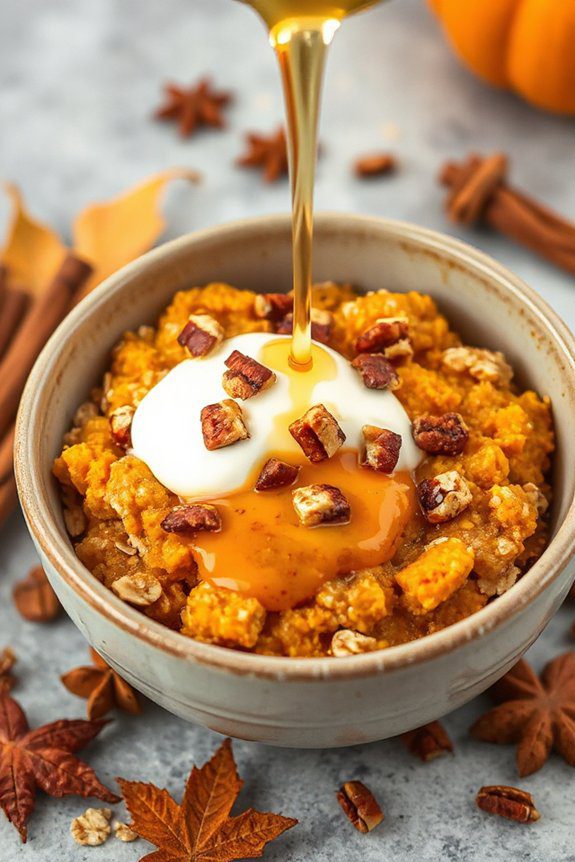 nutritious pumpkin spice oatmeal