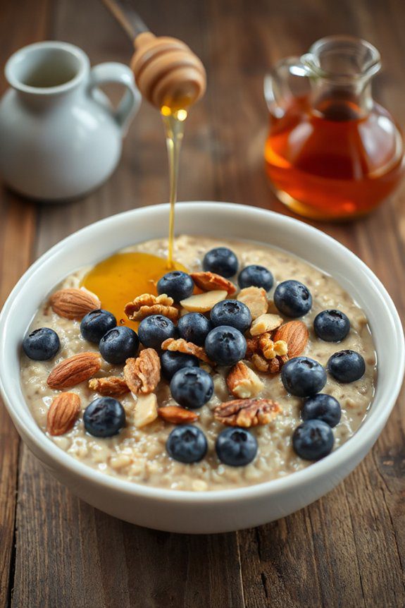 nutty blueberry oatmeal delight