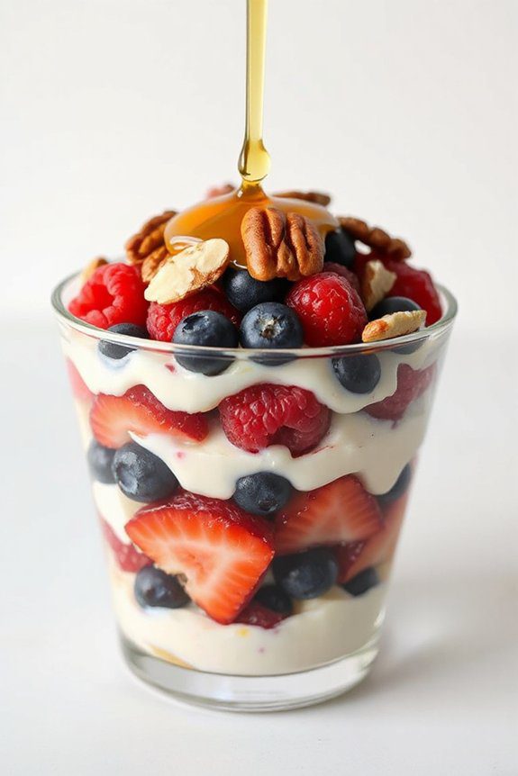 nutty fruity yogurt parfaits