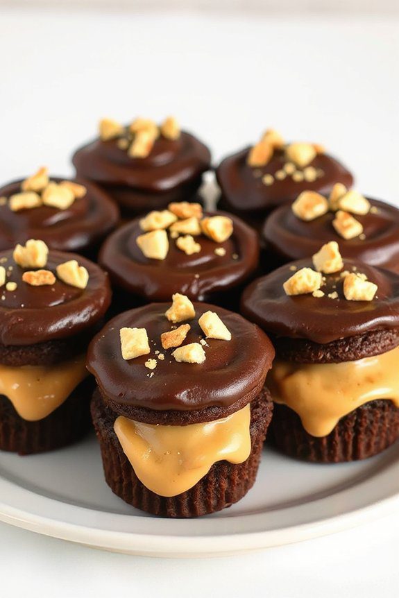 peanut butter chocolate cupcakes