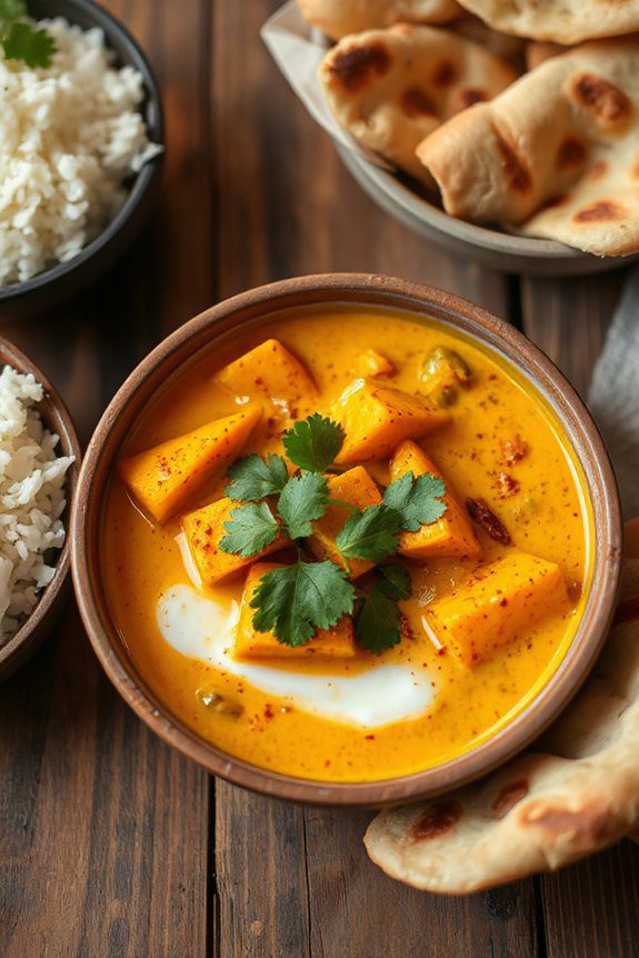 pumpkin and coconut curry