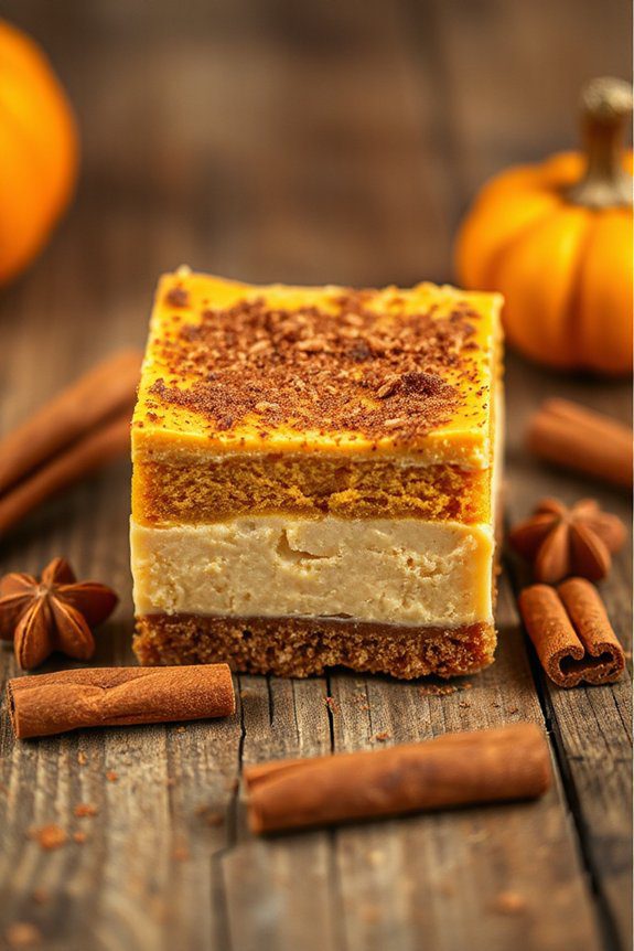 pumpkin cheesecake bar delight
