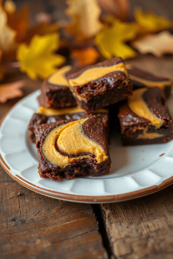 pumpkin cheesecake brownie delight