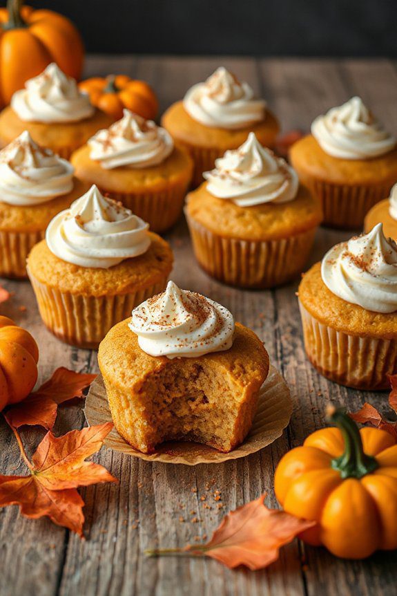 pumpkin cheesecake cupcake delight