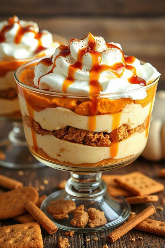 pumpkin cheesecake layered trifle