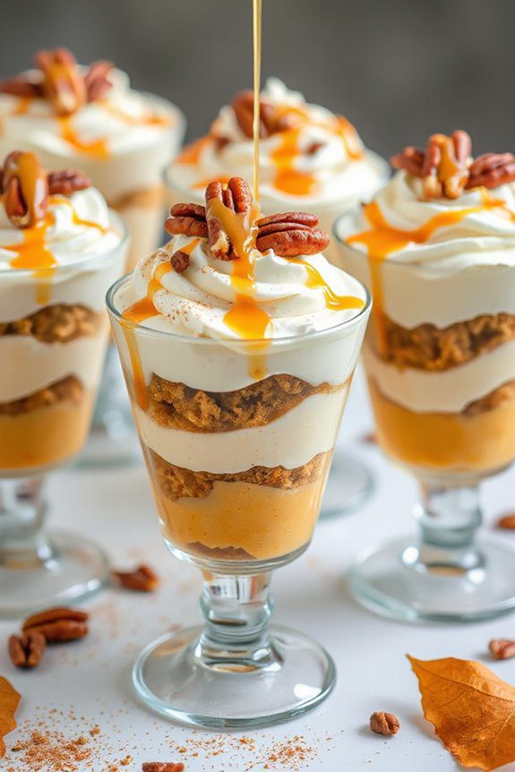pumpkin cheesecake parfait layers