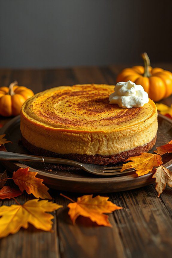 pumpkin cheesecake with spices